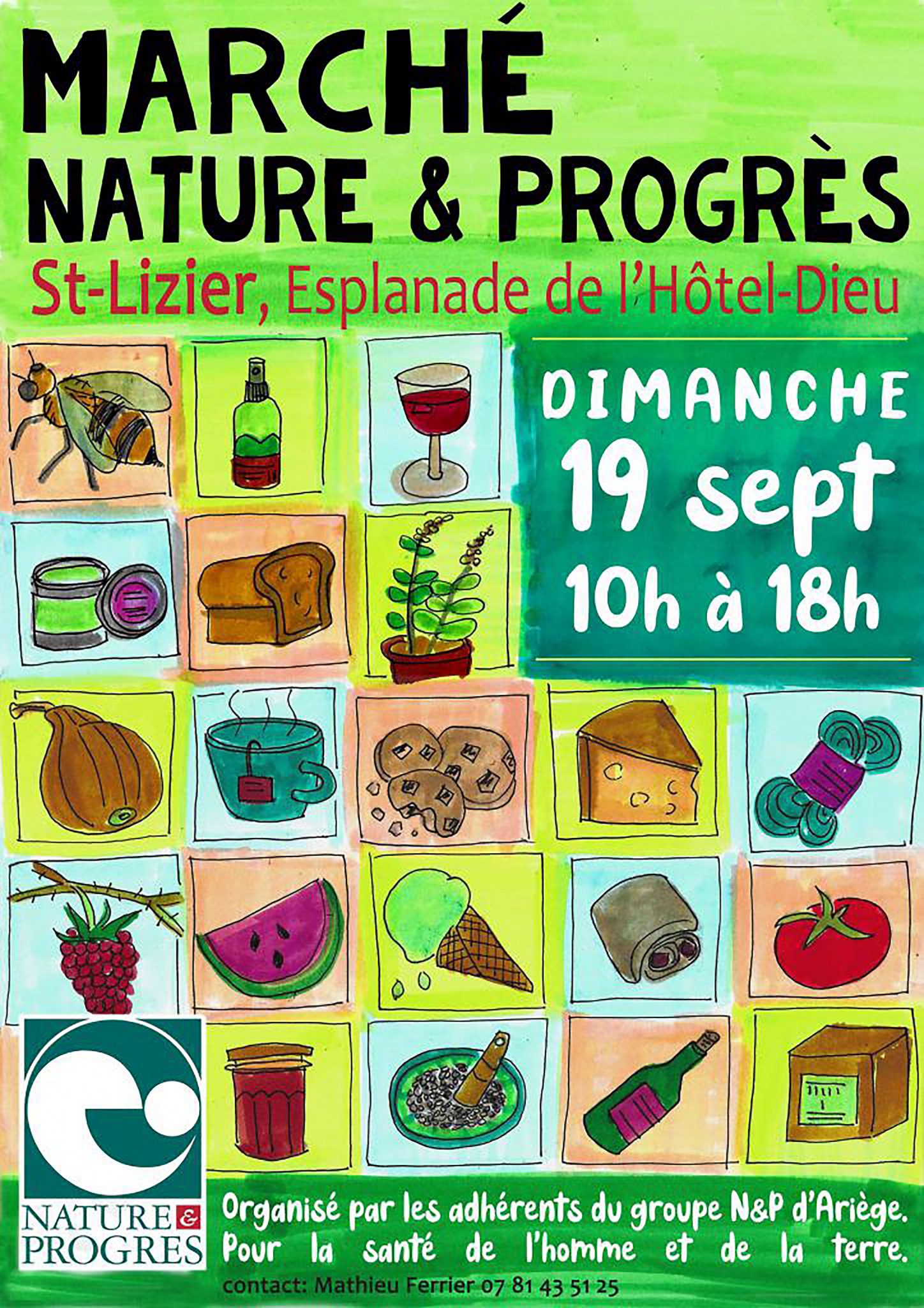 Marché Nature & Progrès Ariège à Saint-Lizier - Édition 2021