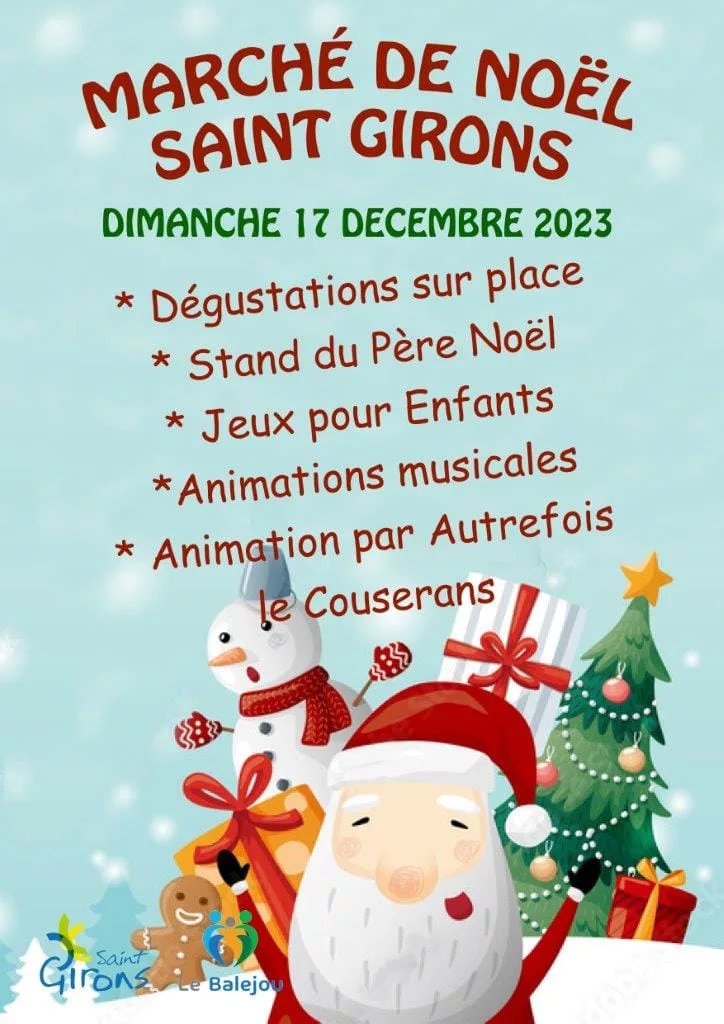 Marché de Noël de Saint-Girons 2023